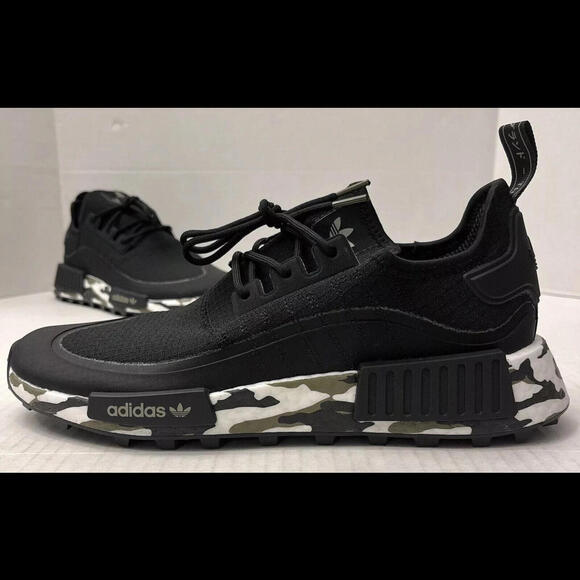 ADIDAS NMD_R1 TR/Trail ‘CAMO’ IE0521 Black/Olive Green IE0521 Mens Size 11.5 New - Picture 2 of 6